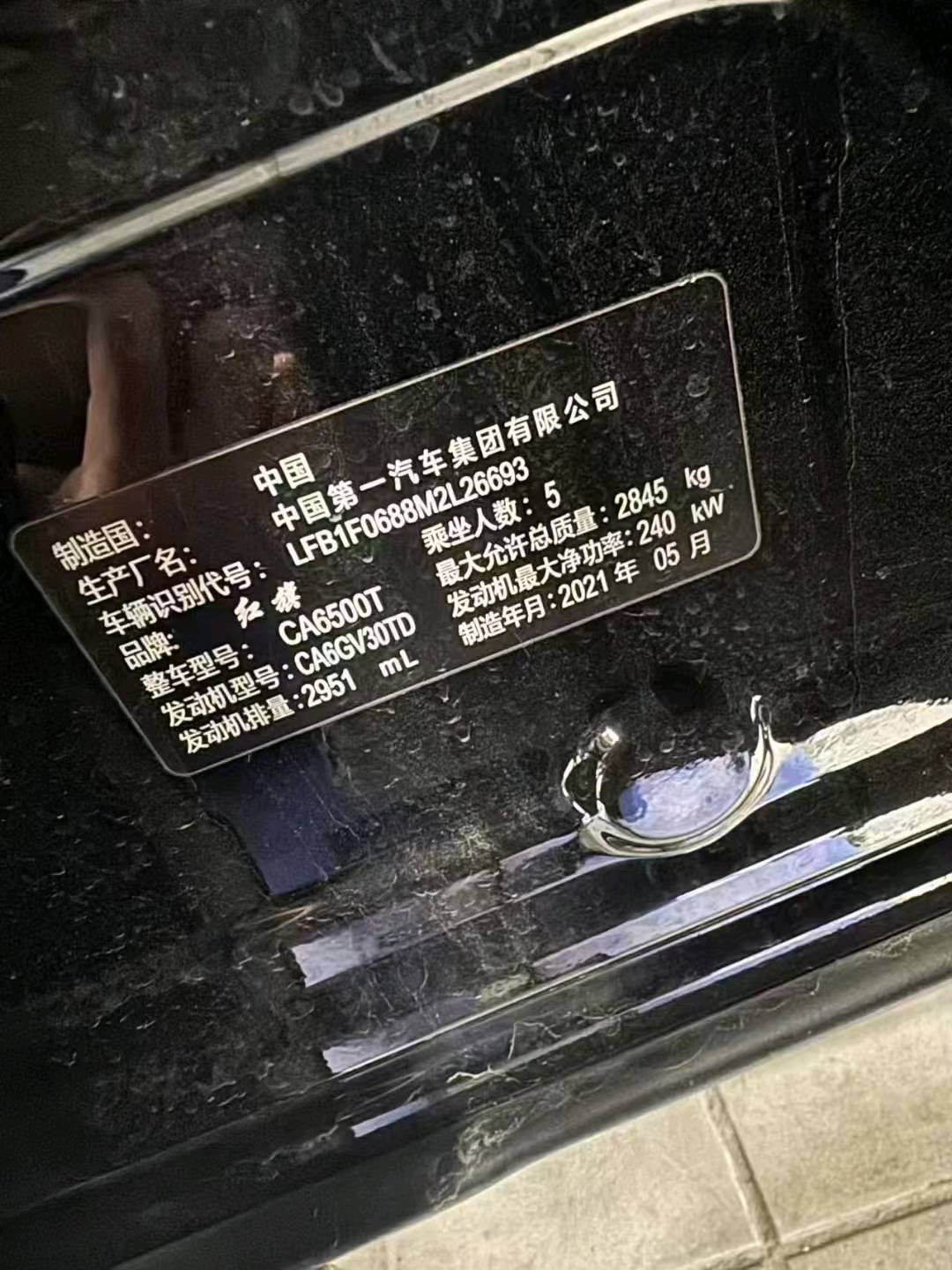 湖州市21年红旗HS79