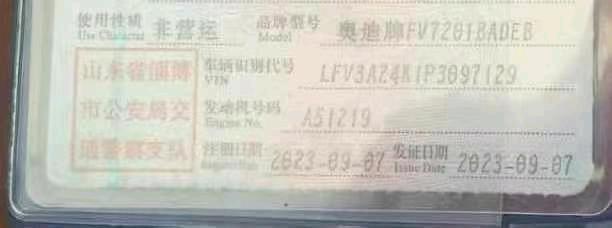 淄博市23年奥迪A68