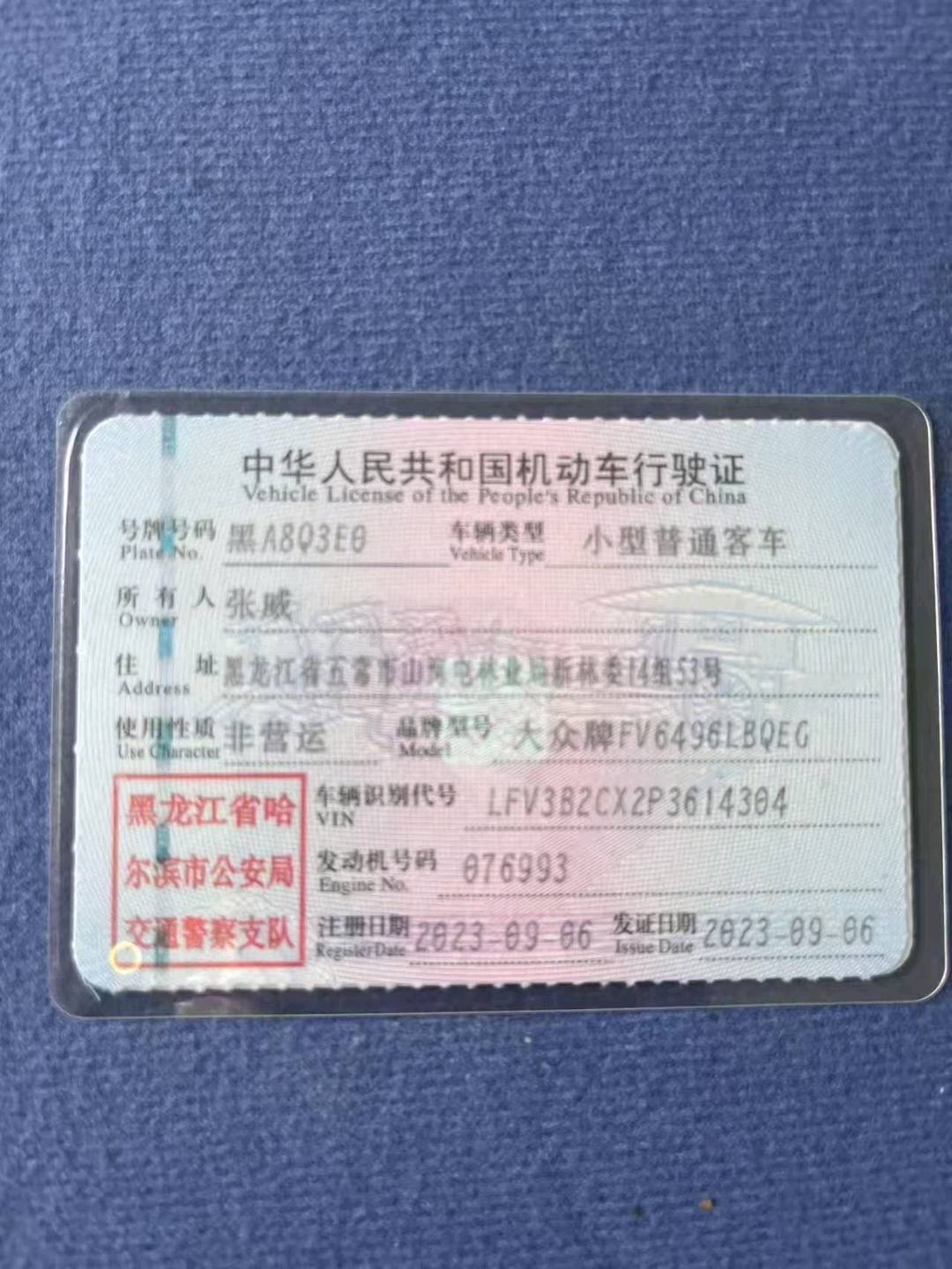 哈爾濱市23年大眾攬巡10