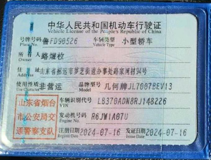 烟台市24年吉利熊猫11