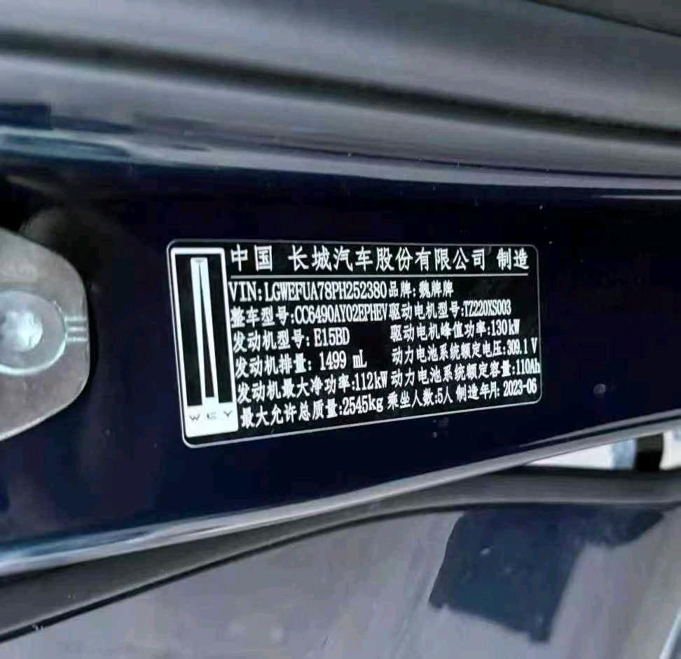 北京23年WEY摩卡9