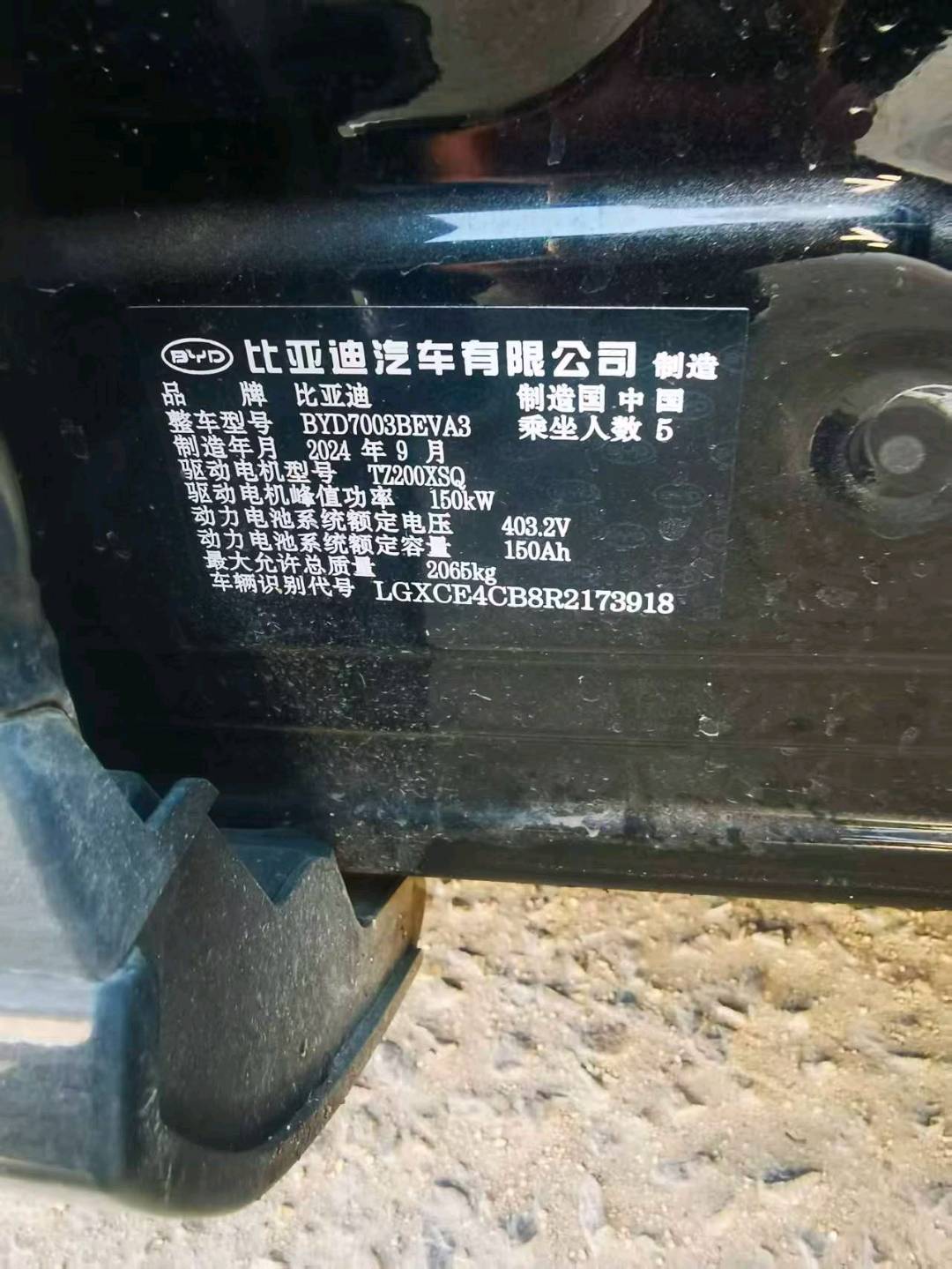 枣庄市24年比亚迪元7