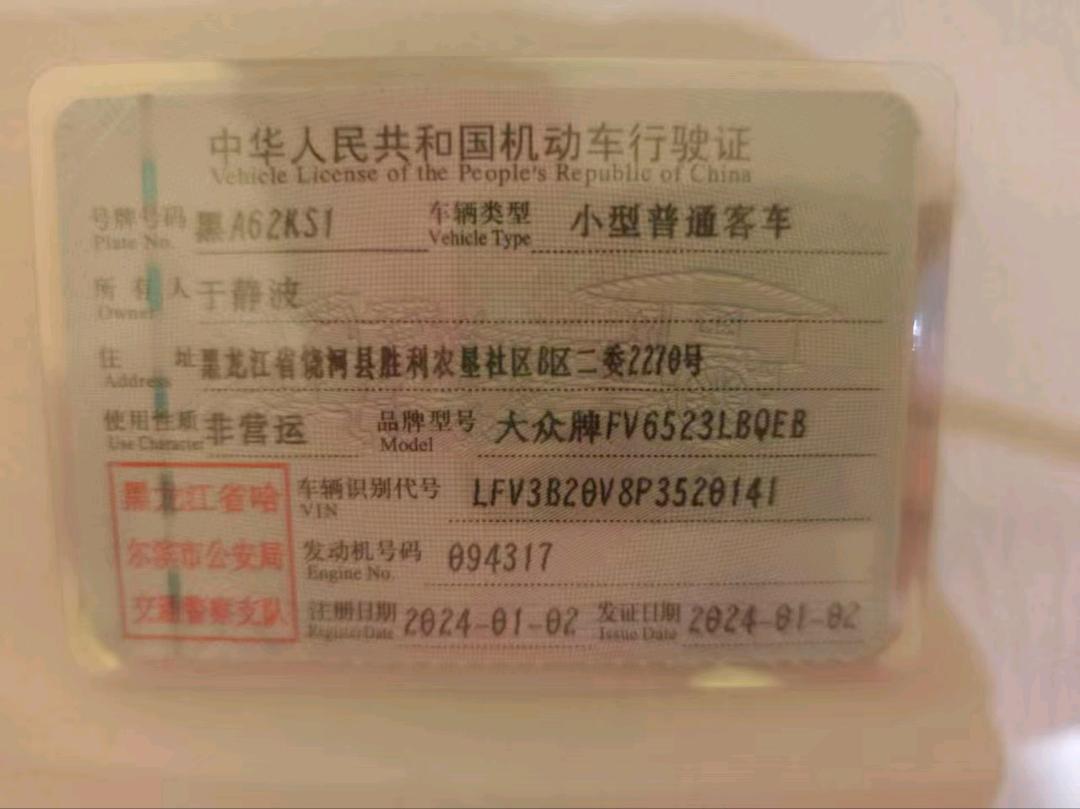 哈尔滨市24年大众揽境11