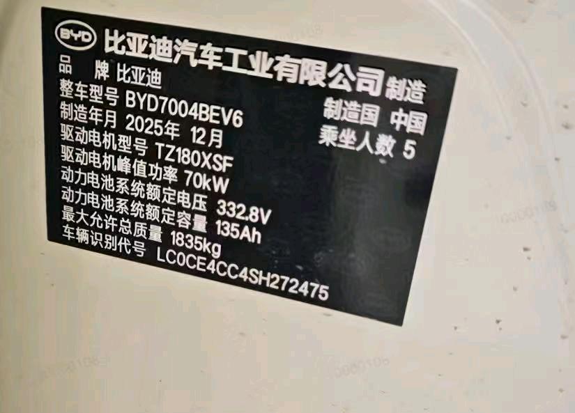 南京市26年比亚迪海豚8
